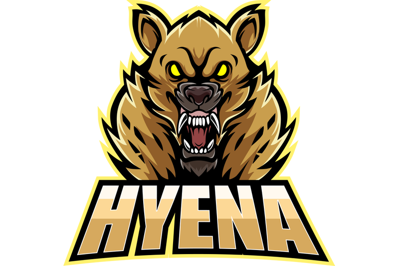 hyena-esport-mascot-logo-design