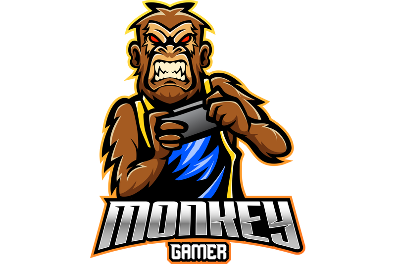monkey-gamer-mascot-logo-design