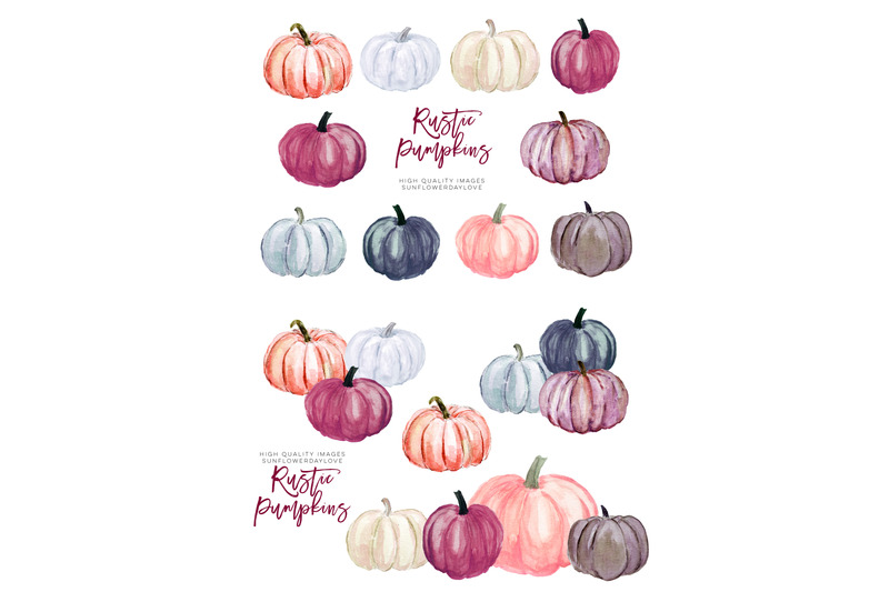 autumn-pumpkin-watercolor-clipart-wine-fall-bridal-shower-marsala
