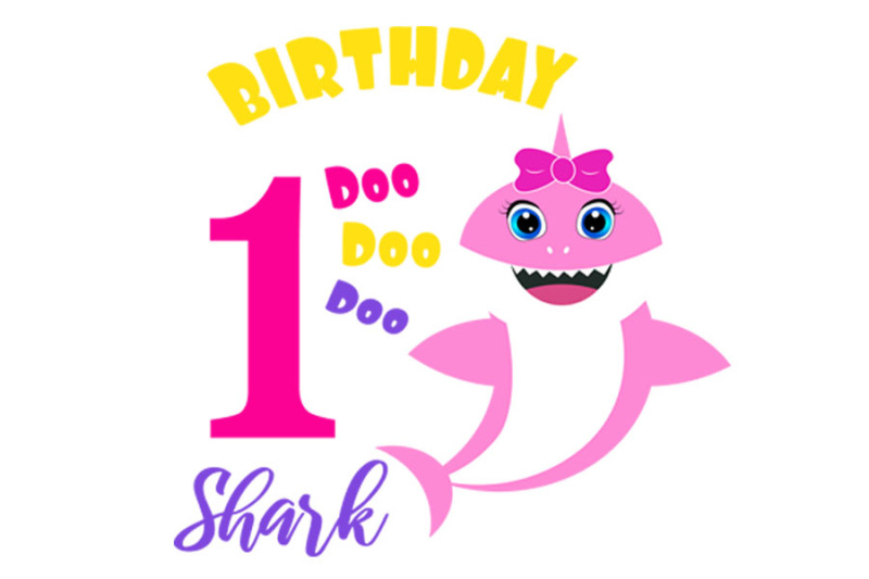 Download Shark 1st Birthday Svg, Birthday Shark clipart, funny ...