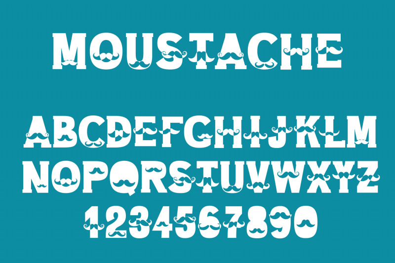 moustache-font