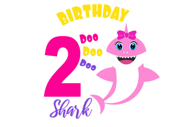 Download Shark 2nd Birthday Svg, Birthday Shark clipart, funny ...