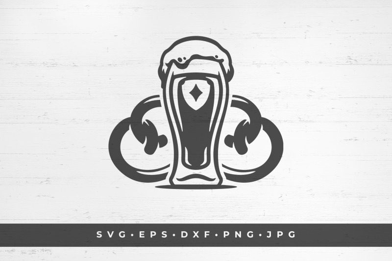 beer-in-a-glass-and-pretzels-vector-illustration-svg-png-dxf-eps