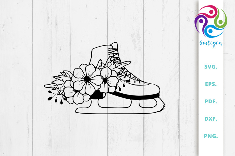 floral-skating-boot-svg-file