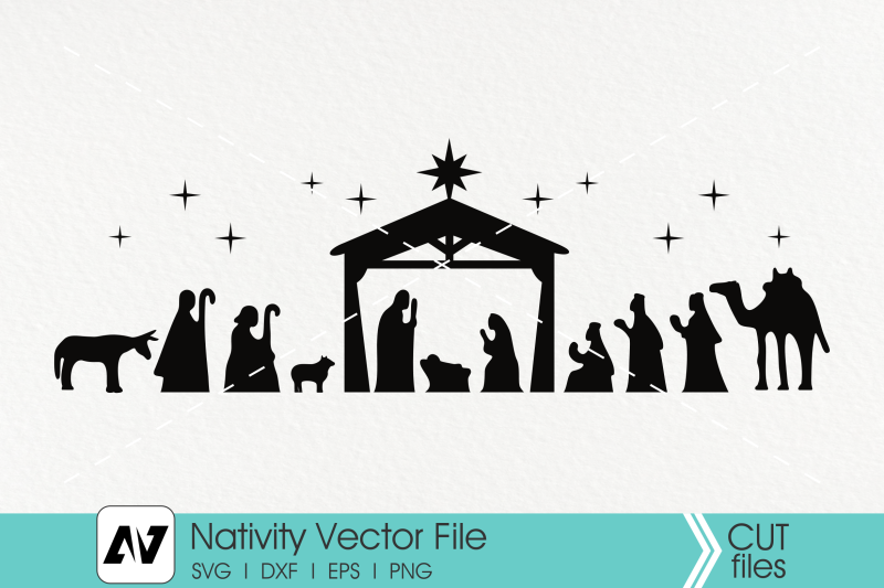 nativity-svg-christmas-svg-jesus-birth-svg-holy-night-svg