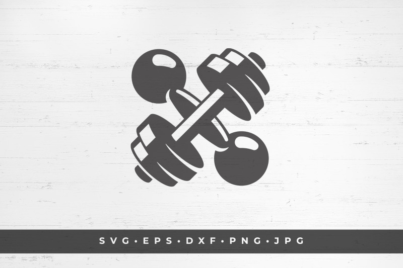 two-crossed-dumbbells-icon-isolated-on-white-background-vector-illustr