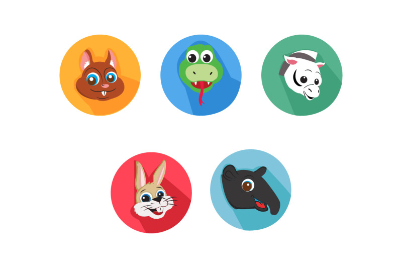 rabbit-friends-cartoon-animals-icon-bundle