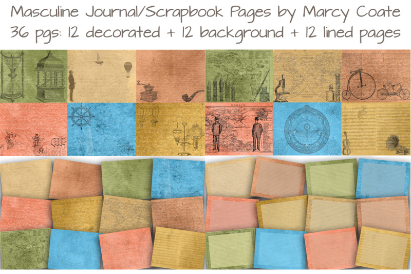 masculine-journal-and-scrapbook-kit