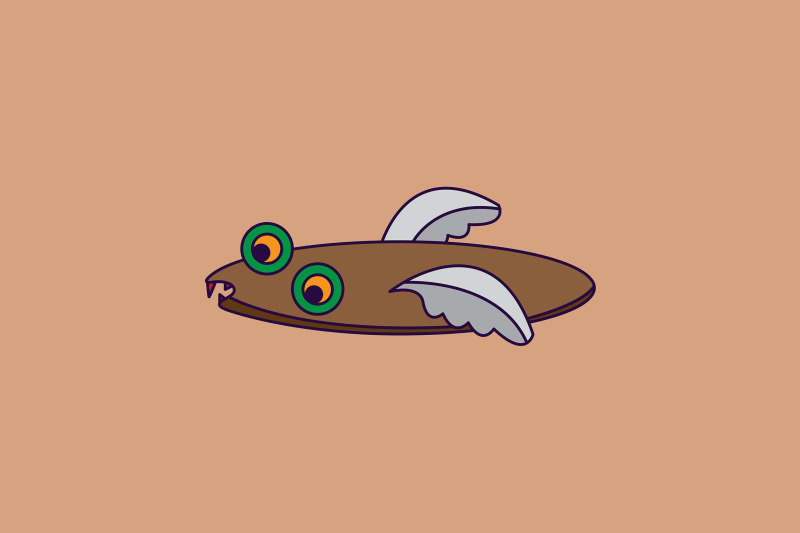 halloween-icon-with-brown-cockroach