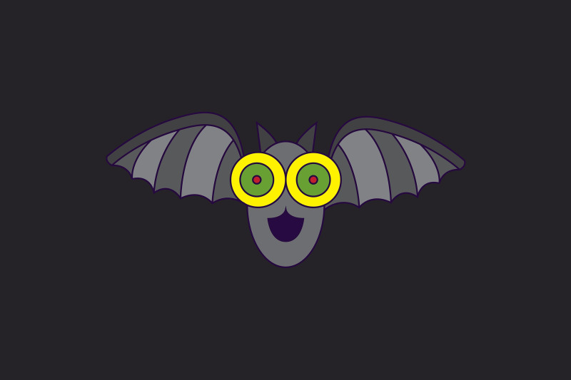 halloween-icon-with-grey-bat