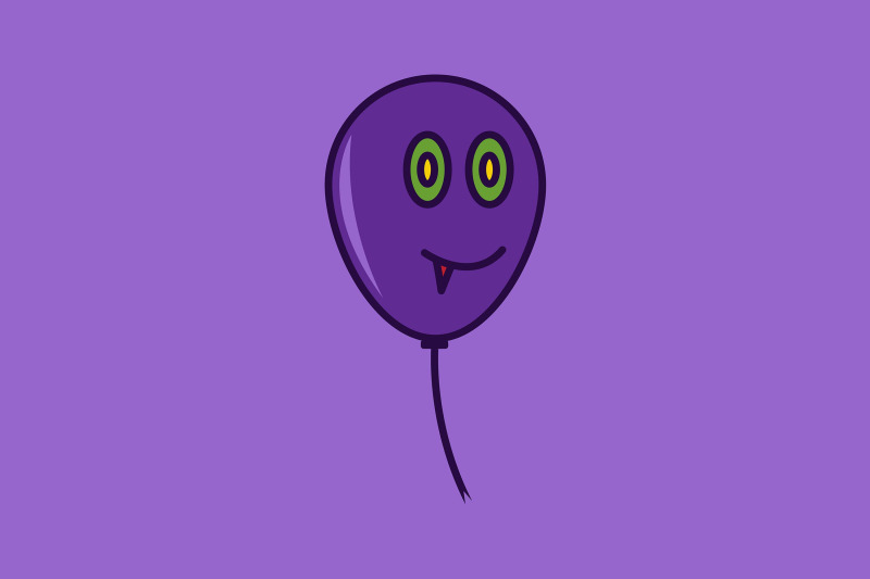 halloween-icon-with-purple-ballon