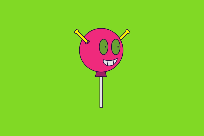 halloween-icon-with-pink-candy