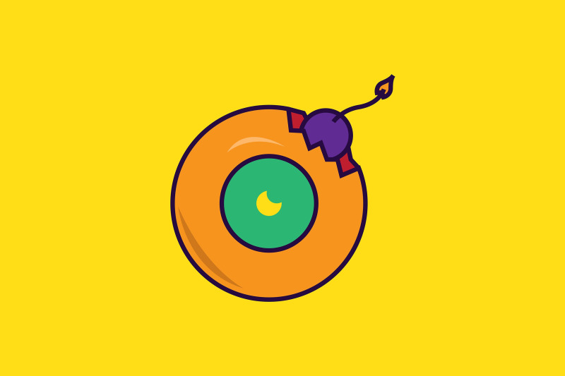 halloween-icon-with-yellow-bomb