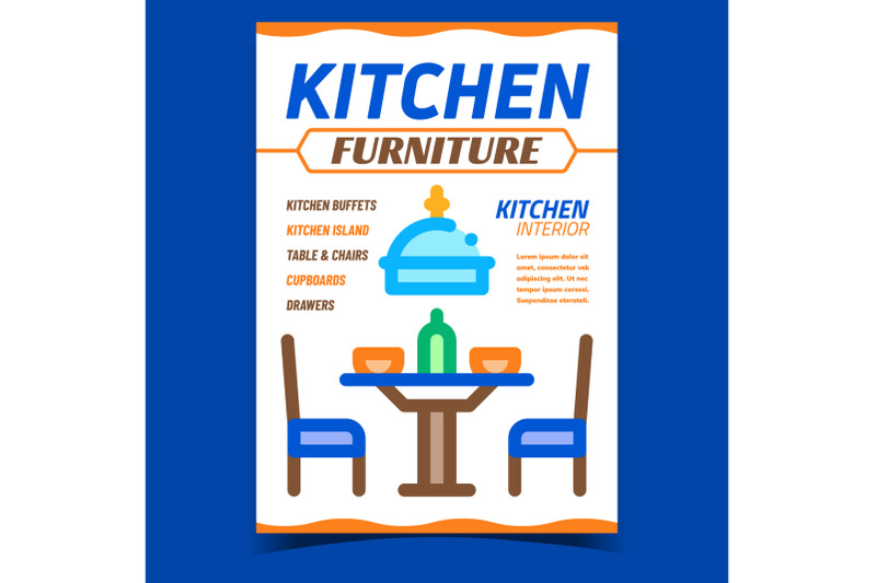 kitchen-furniture-creative-promo-banner-vector