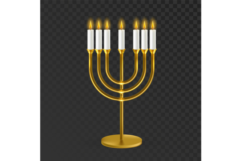 menorah-jewish-traditional-candles-holder-vector