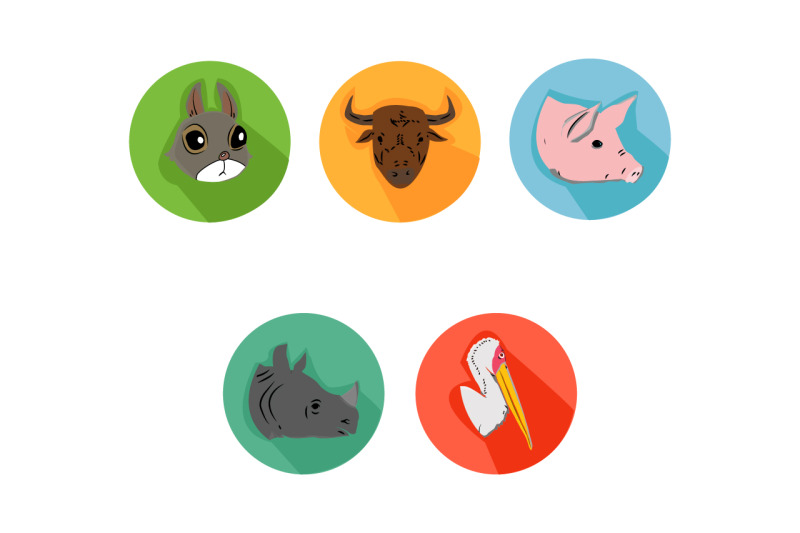 pig-friends-cartoon-animals-icon-bundle