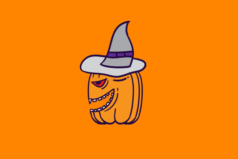 halloween-icon-with-pumpkin-from-side