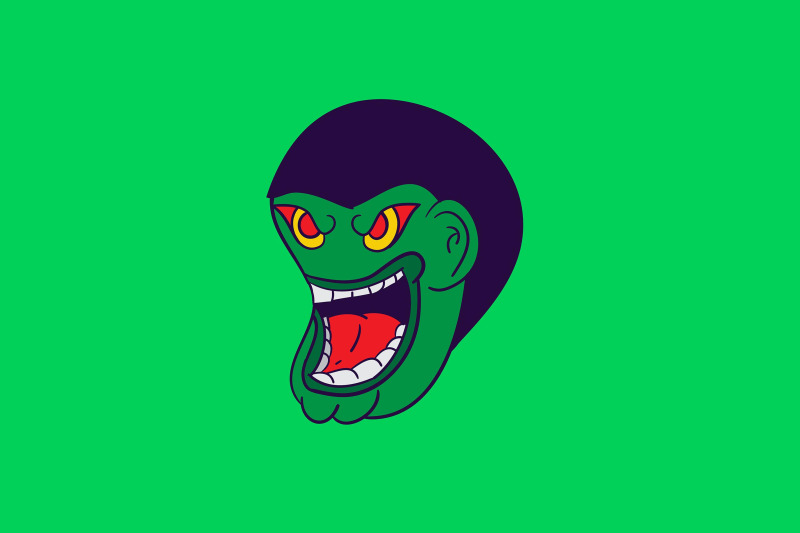 halloween-icon-with-green-monster-character