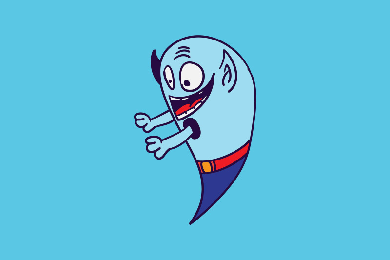 halloween-icon-with-blue-genie