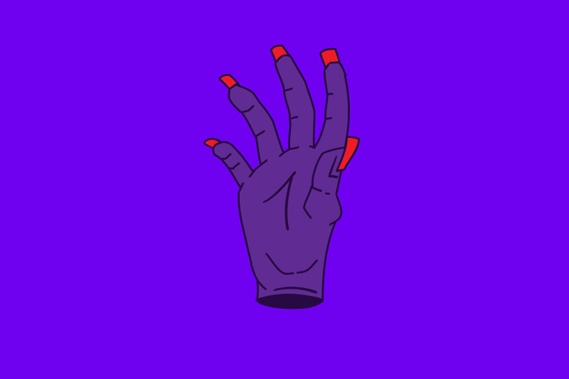 halloween-icon-with-purple-zombie-hand