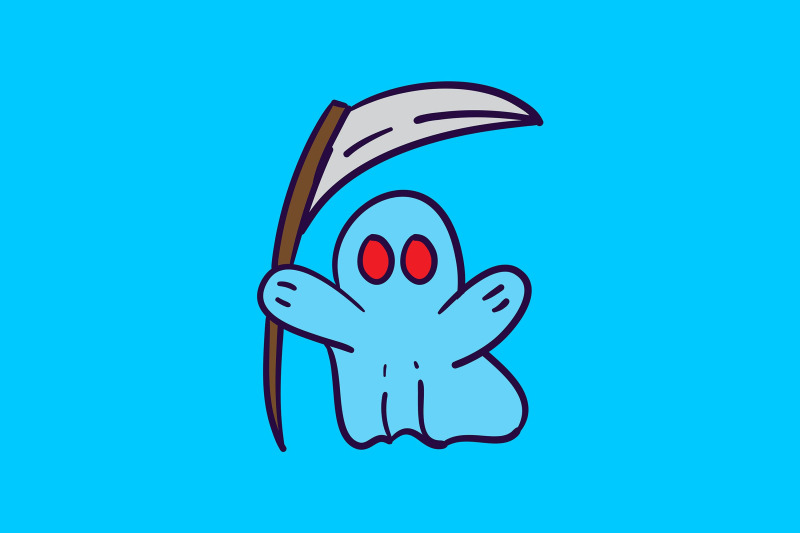 halloween-icon-with-blue-grim-reaper