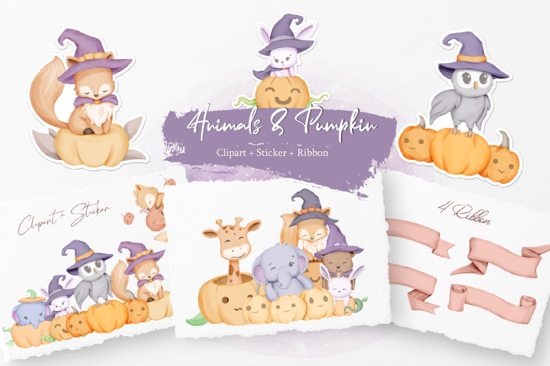 cute-animals-with-pumpkin