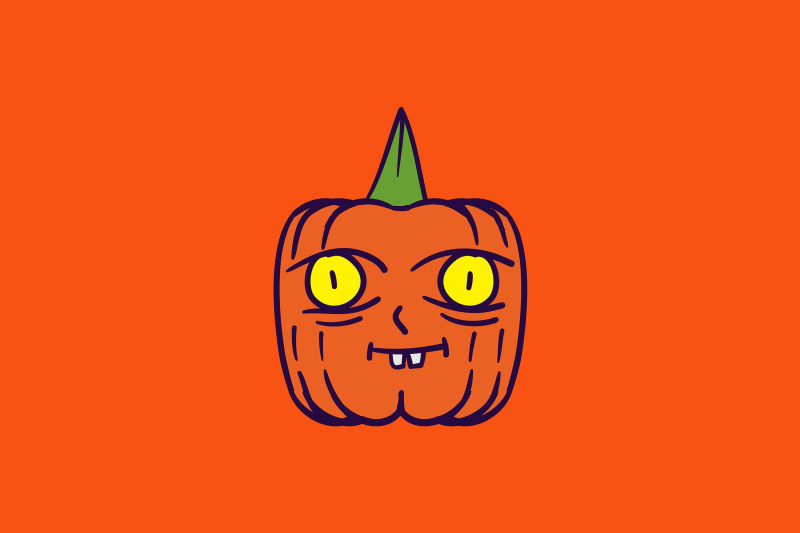 halloween-icon-with-cute-pumpkin