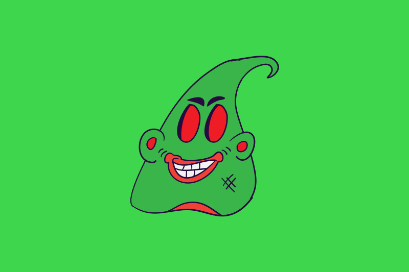 halloween-icon-with-green-ghost-character