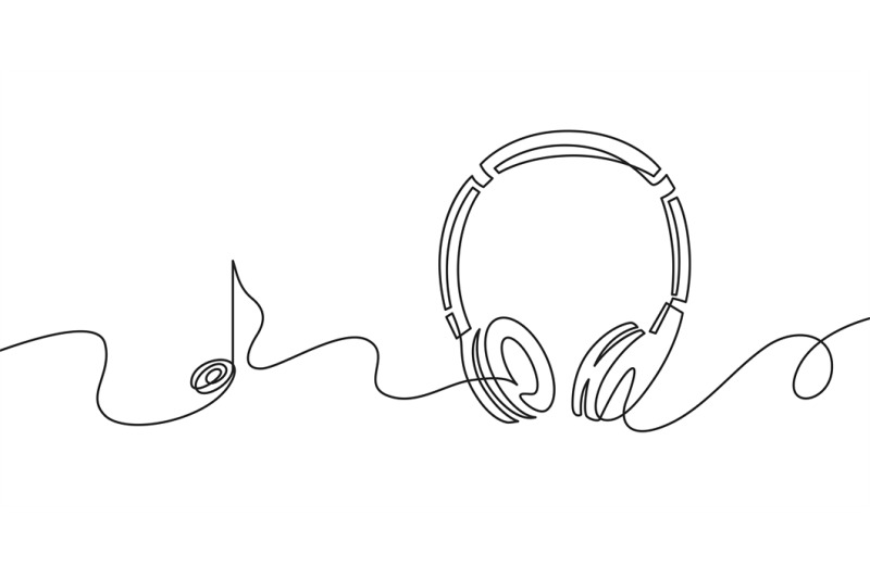one-line-headphones-continuous-drawing-of-music-gadget-and-note-audi