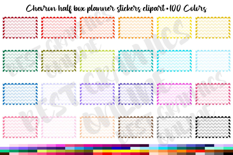 chevron-blank-half-box-planner-clipart