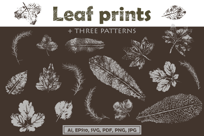 leaf-prints-three-patterns