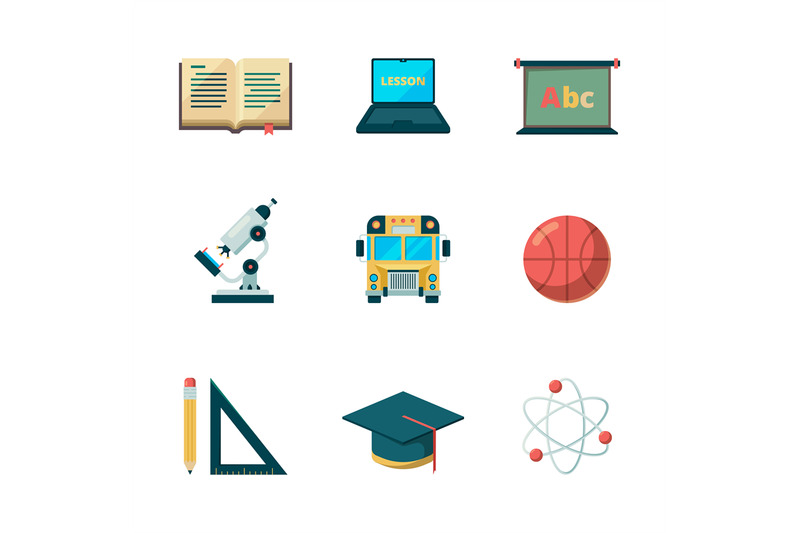 back-to-school-flat-icon-education-learning-graduation-vector-symbols