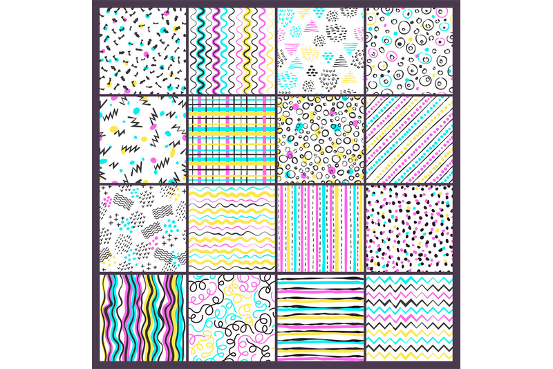 simple-line-pattern-childish-style-colored-shapes-different-forms-dot