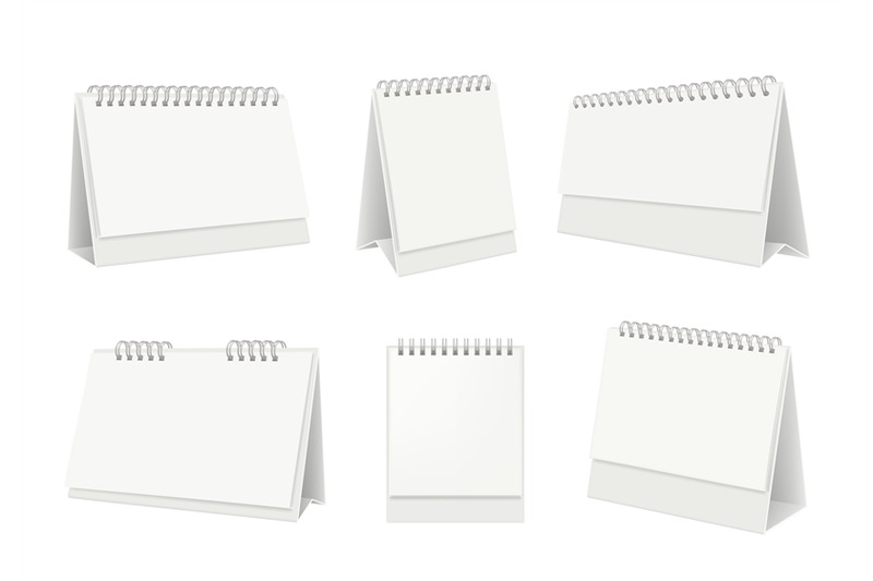 blank-table-calendar-desktop-organizer-with-white-paper-pages-vector