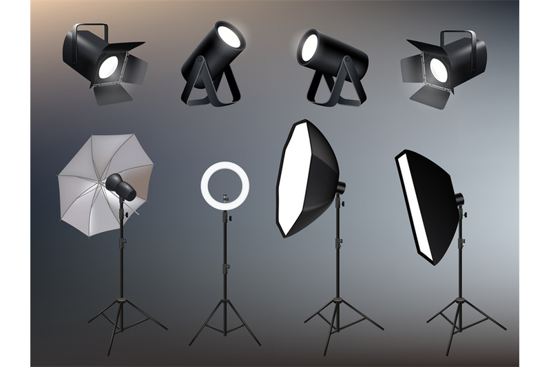 photo-studio-accessories-spotlights-softboxes-and-glow-and-vivid-back