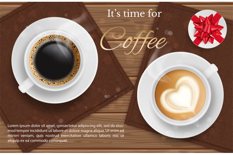 coffee-for-two-vector-realilstic-coffee-cup-top-view-and-present-co