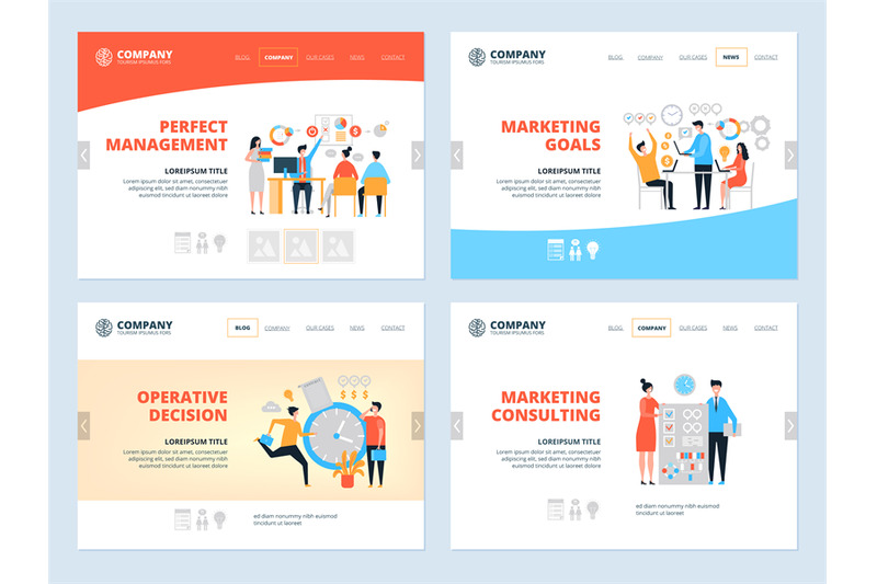 management-landing-business-website-page-layout-organization-goal-mar