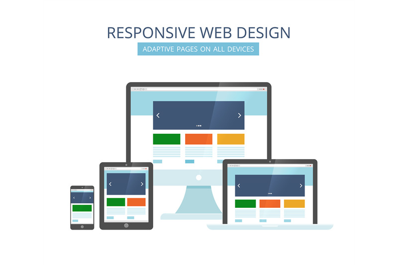 responsive-web-design-minimalist-pages-layout-template-adaptive-for-a