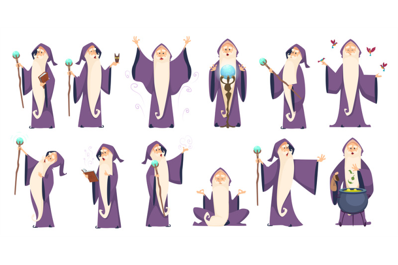 wizard-mysterious-male-magician-in-robe-spelling-oldster-merlin-vecto