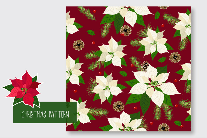christmas-poinsettia-seamless-pattern