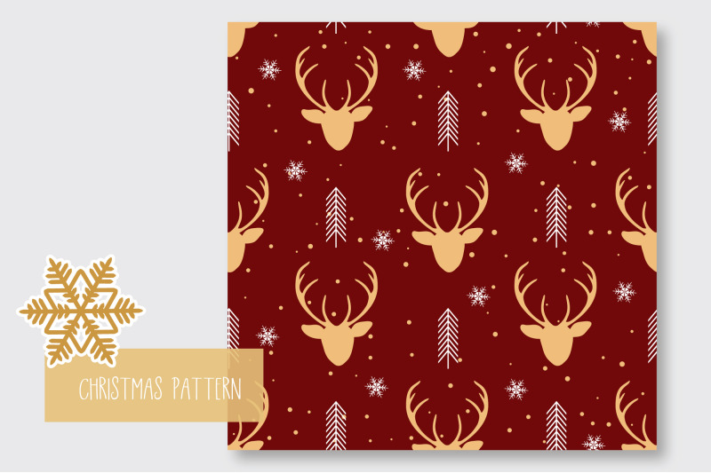 christmas-reindeer-seamless-pattern