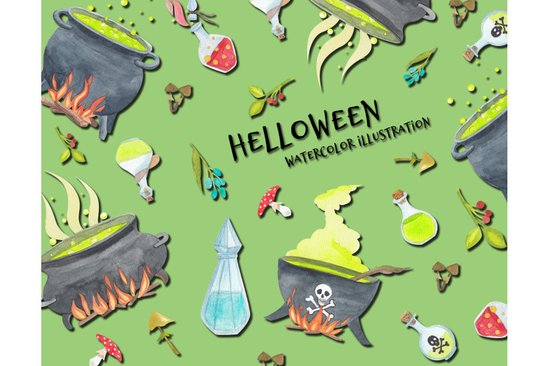 watercolor-halloween-set-witch-attributes-stickers-pack