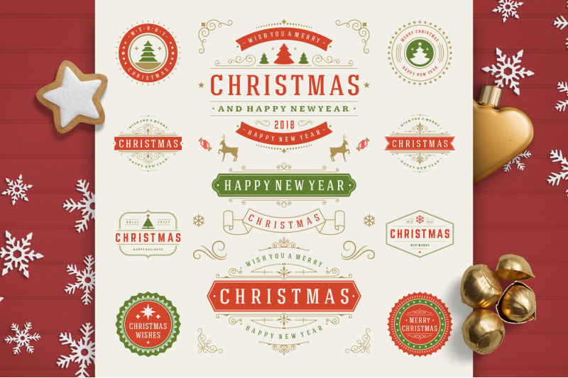 christmas-30-labels-and-badges