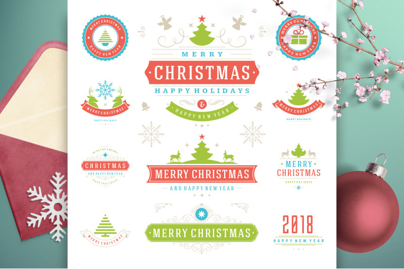 christmas-30-labels-and-badges