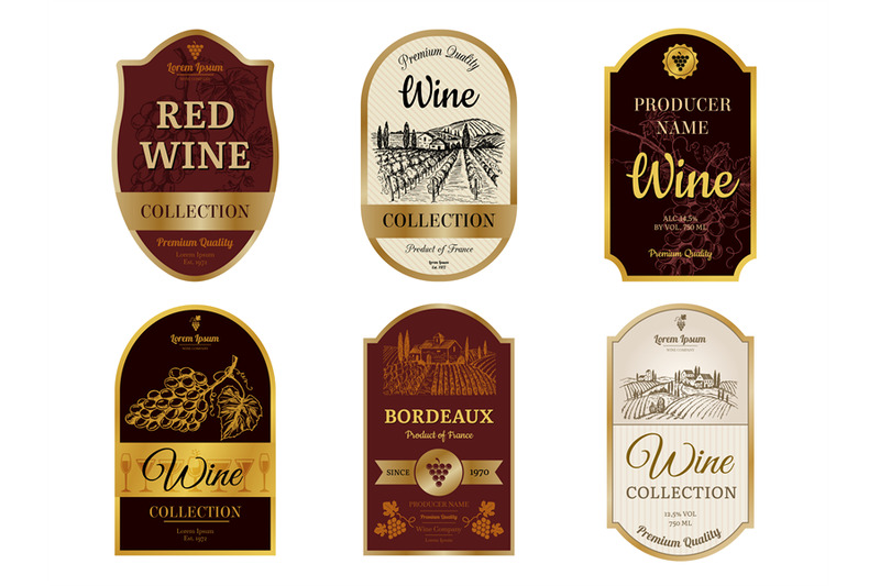 wine-vintage-labels-alcohol-wine-champagne-drinks-badges-luxury-style