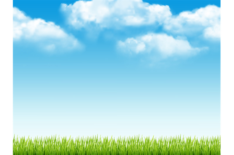 nature-landscape-fresh-background-with-green-grass-blue-sky-with-clou