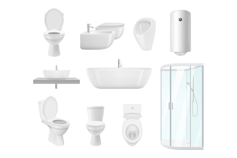 bathroom-collection-washroom-toilet-sink-modern-white-objects-of-bath