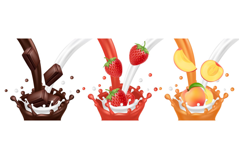 milk-chocolate-fruit-juice-flows-vector-realistic-splashes-with-str