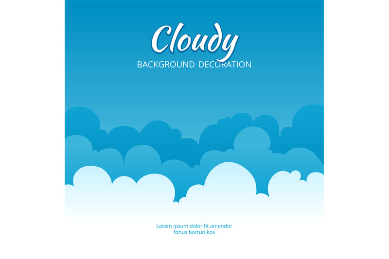 cloudy-flat-template-of-fluffy-clouds-stylized-blue-sky-vector-banner