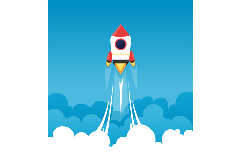startup-background-rocket-in-cloudy-fluffy-sky-goes-to-the-moon-busin